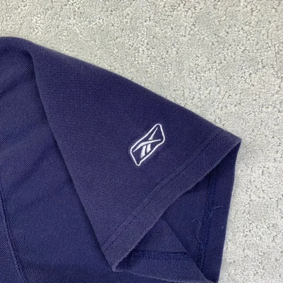 Vintage Reebok Seattle Mariners Polo Shirt Mens‎ XL MLB Baseball Navy Blue Faded - Picture 6 of 11